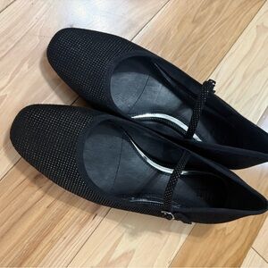 PAIGE Black Sparkle Flats